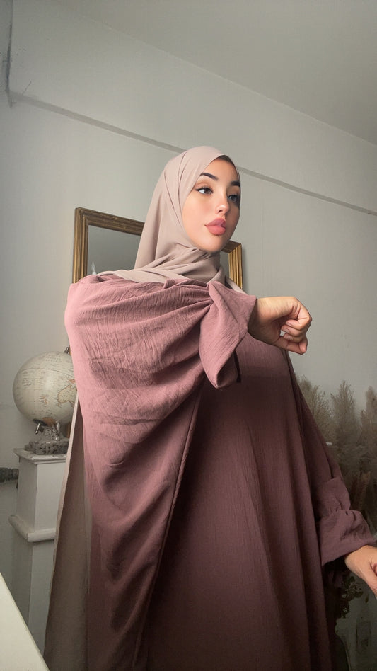 Abaya Farasha avec manches Tulipe