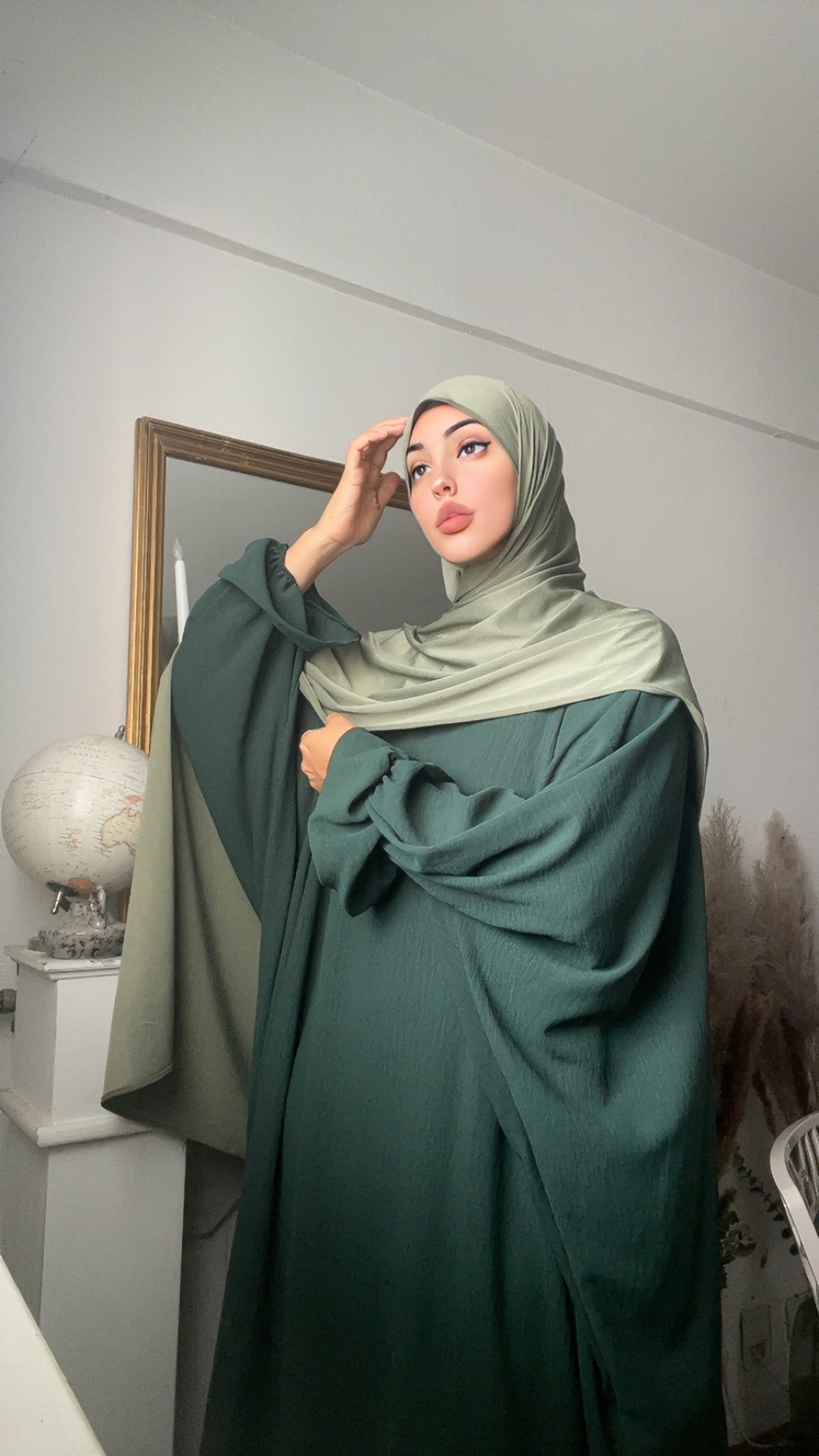 Abaya Farasha avec manches Tulipe