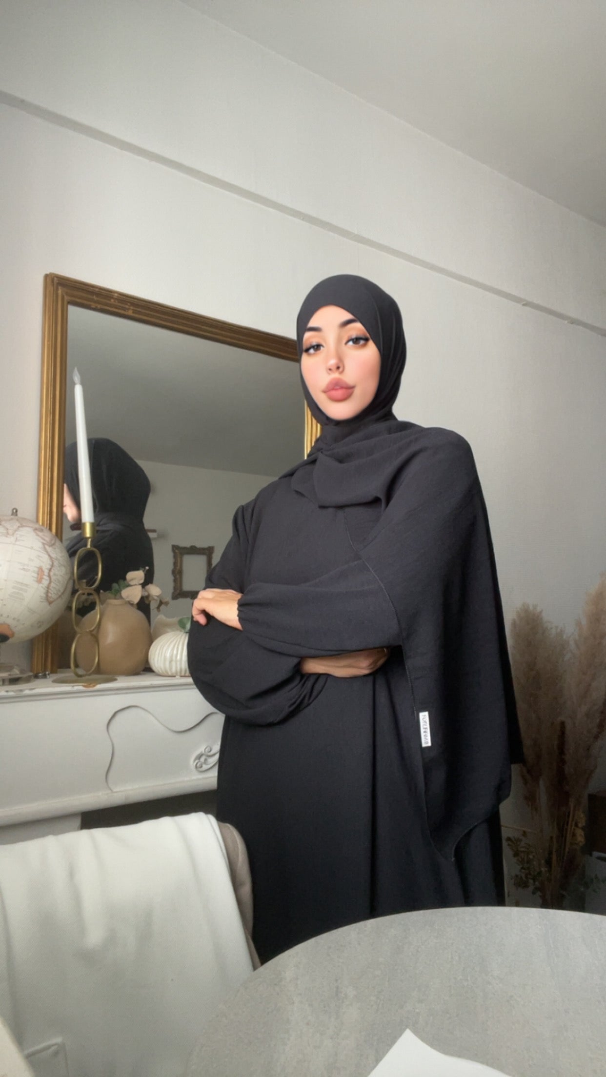 Ensemble Abaya Jazz avec Khimar Intégré